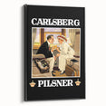 Vintage Carlsberg Pilsner Poster - Classic Beer Advertising Art