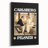 Vintage Carlsberg Pilsner Poster - Classic Beer Advertising Art