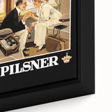 Vintage Carlsberg Pilsner Poster - Classic Beer Advertising Art