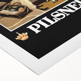 Vintage Carlsberg Pilsner Poster - Classic Beer Advertising Art