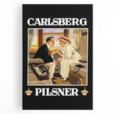 Vintage Carlsberg Pilsner Poster - Classic Beer Advertising Art