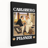 Vintage Carlsberg Pilsner Poster - Classic Beer Advertising Art