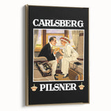 Vintage Carlsberg Pilsner Poster - Classic Beer Advertising Art
