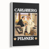 Vintage Carlsberg Pilsner Poster - Classic Beer Advertising Art