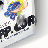 Vintage Grapp'Cur Advertising Poster - Retro Wine Wall Art