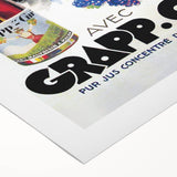 Vintage Grapp'Cur Advertising Poster - Retro Wine Wall Art