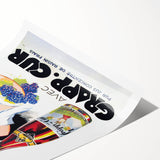 Vintage Grapp'Cur Advertising Poster - Retro Wine Wall Art