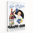 Vintage Grapp'Cur Advertising Poster - Retro Wine Wall Art