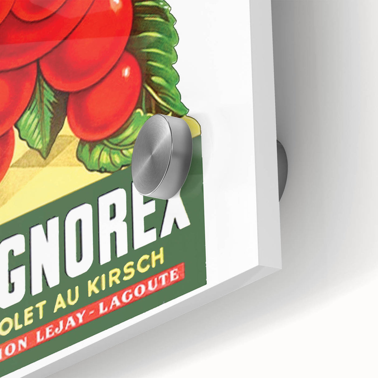 Vintage Guignorex Advertising Poster - Retro Cherry Wall Art