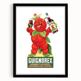 Vintage Guignorex Advertising Poster - Retro Cherry Wall Art