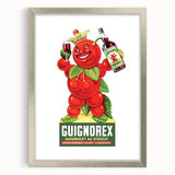 Vintage Guignorex Advertising Poster - Retro Cherry Wall Art
