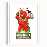 Vintage Guignorex Advertising Poster - Retro Cherry Wall Art