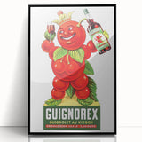 Vintage Guignorex Advertising Poster - Retro Cherry Wall Art