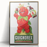 Vintage Guignorex Advertising Poster - Retro Cherry Wall Art