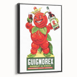 Vintage Guignorex Advertising Poster - Retro Cherry Wall Art