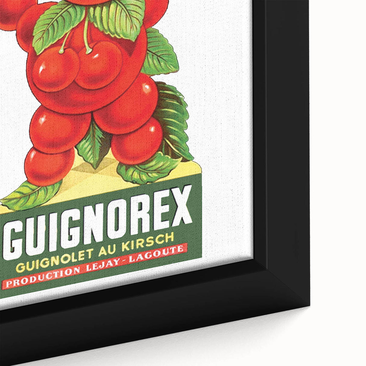 Vintage Guignorex Advertising Poster - Retro Cherry Wall Art
