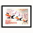 Vintage Guinness Draught Advertising Poster - Retro Toucan Wall Art