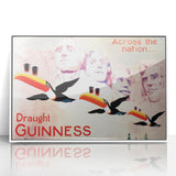 Vintage Guinness Draught Advertising Poster - Retro Toucan Wall Art