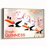 Vintage Guinness Draught Advertising Poster - Retro Toucan Wall Art