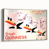 Vintage Guinness Draught Advertising Poster - Retro Toucan Wall Art