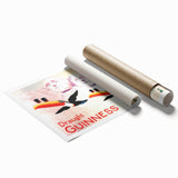 Vintage Guinness Draught Advertising Poster - Retro Toucan Wall Art