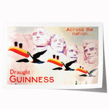 Vintage Guinness Draught Advertising Poster - Retro Toucan Wall Art