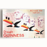 Vintage Guinness Draught Advertising Poster - Retro Toucan Wall Art