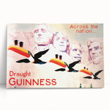 Vintage Guinness Draught Advertising Poster - Retro Toucan Wall Art