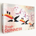 Vintage Guinness Draught Advertising Poster - Retro Toucan Wall Art