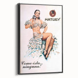 Vintage Hatuey Advertising Poster - Retro Cuban Wall Art