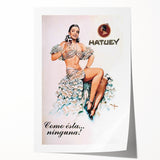 Vintage Hatuey Advertising Poster - Retro Cuban Wall Art