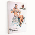 Vintage Hatuey Advertising Poster - Retro Cuban Wall Art
