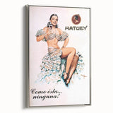 Vintage Hatuey Advertising Poster - Retro Cuban Wall Art