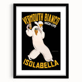Vintage Vermouth Bianco Advertising Poster - Retro Italian Wall Art
