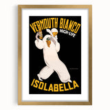 Vintage Vermouth Bianco Advertising Poster - Retro Italian Wall Art