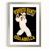 Vintage Vermouth Bianco Advertising Poster - Retro Italian Wall Art