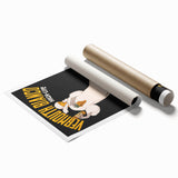 Vintage Vermouth Bianco Advertising Poster - Retro Italian Wall Art