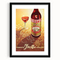 Vintage Jsotta Vermouth Advertising Poster - Retro Italian Wall Art