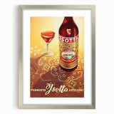 Vintage Jsotta Vermouth Advertising Poster - Retro Italian Wall Art