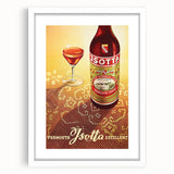 Vintage Jsotta Vermouth Advertising Poster - Retro Italian Wall Art