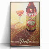Vintage Jsotta Vermouth Advertising Poster - Retro Italian Wall Art