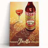 Vintage Jsotta Vermouth Advertising Poster - Retro Italian Wall Art