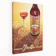 Vintage Jsotta Vermouth Advertising Poster - Retro Italian Wall Art