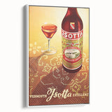 Vintage Jsotta Vermouth Advertising Poster - Retro Italian Wall Art