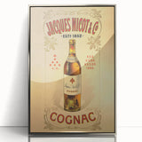 Vintage Jacques Nicot Cognac Advertising Poster - Retro Wall Art