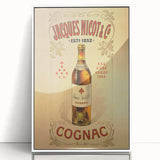 Vintage Jacques Nicot Cognac Advertising Poster - Retro Wall Art