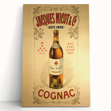 Vintage Jacques Nicot Cognac Advertising Poster - Retro Wall Art
