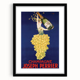 Vintage Joseph Perrier Champagne Advertising Poster - Retro Wall Art