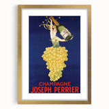 Vintage Joseph Perrier Champagne Advertising Poster - Retro Wall Art
