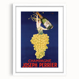 Vintage Joseph Perrier Champagne Advertising Poster - Retro Wall Art